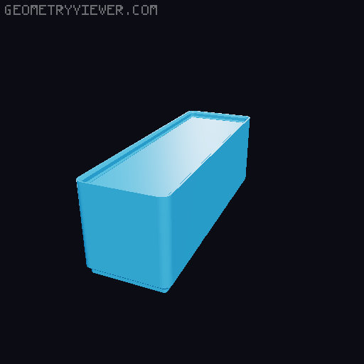Filled-in Gridfinity Boxes (For Customization) 3D model thumbnail