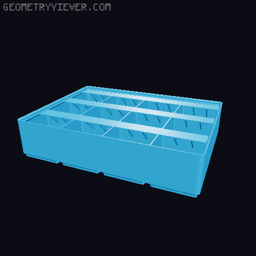 Gridfinity Ultra Light Bins - Divider Label Edition 3D model thumbnail