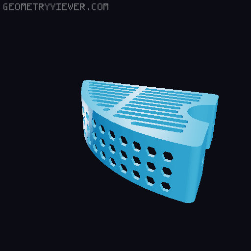 Shower Basket 22, 24, 25 and 28mm  Rod 3D model thumbnail
