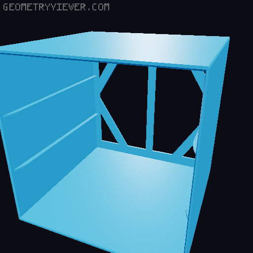 Gridfinity Drawers Chest 4x4 3D model thumbnail