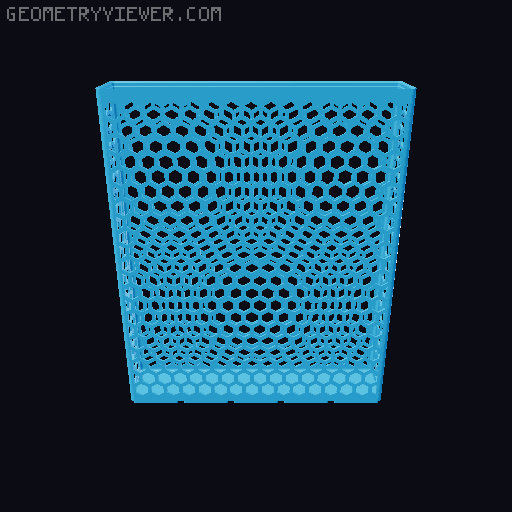 Gridfinity Hex Bins all sizes 3D model thumbnail