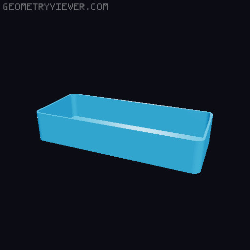Bin for Ikea skadis - 564 models - hooks need support 3D model thumbnail