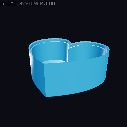 Customizable Heart Box with Roses (Jewelry & Gift Box). UPDATED! 3D model thumbnail
