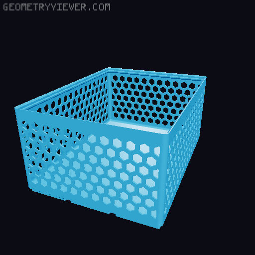 Gridfinity Hex Bins all sizes 3D model thumbnail