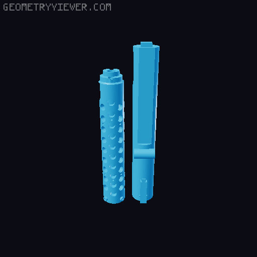 E-11 Stormtrooper Blaster Easy Print (ROTJ) 3D model thumbnail