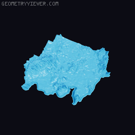 Topographic World Map 3D model thumbnail