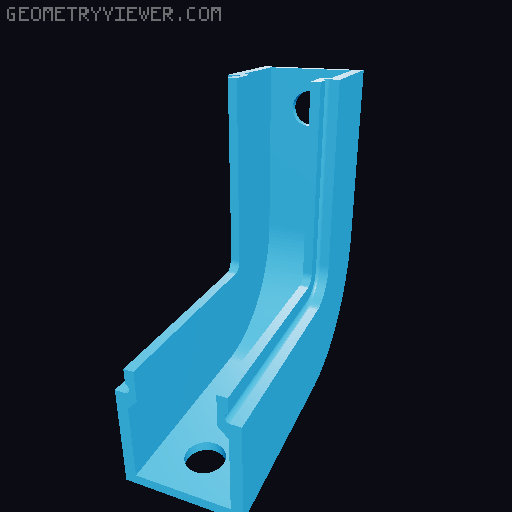 Cable Duct Parametric 3D model thumbnail