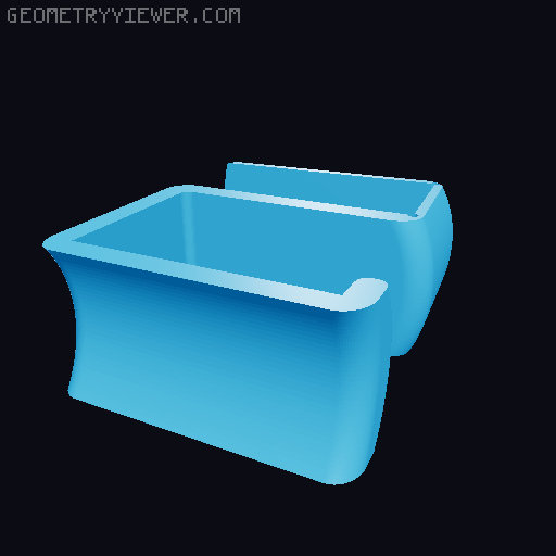 Headphone Table Hook 3D model thumbnail