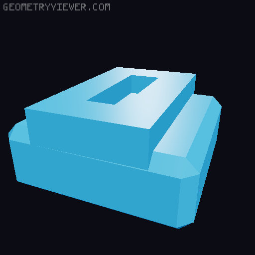 PrintABlok:WritersBloks interlocking letter blocks 3D model thumbnail