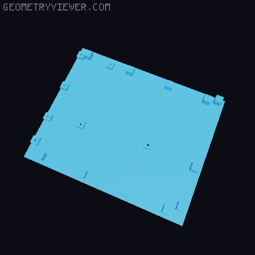 Network Storage - 4 Bay / 3.5" / ITX NAS 3D model thumbnail