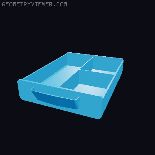 Modular Organizer 3D model thumbnail