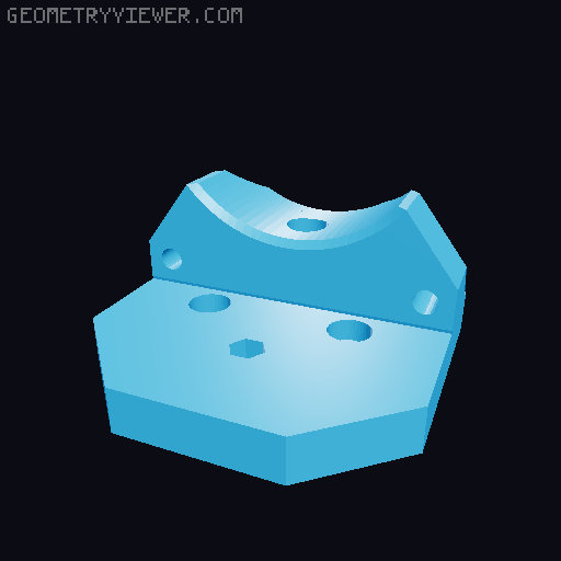 EVA 3.0 Sherpa Mini Mount 3D model thumbnail