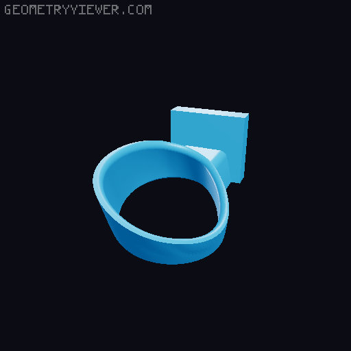 Quest 3 wall holder for OpenGrid 3D model thumbnail