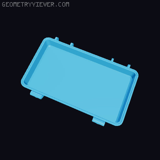 Shimano reel spool box 3D model thumbnail