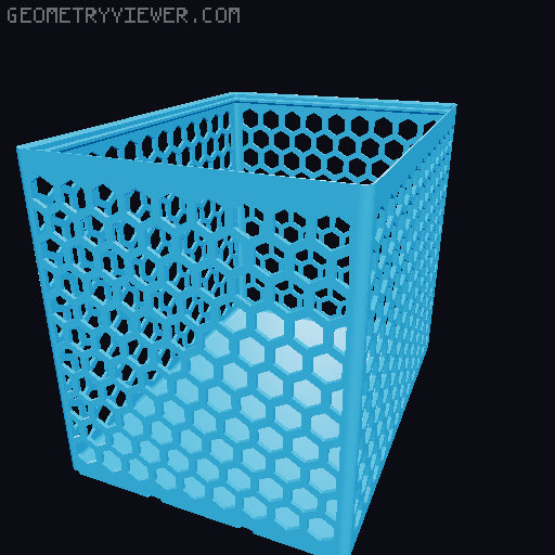 Gridfinity Hex Bins all sizes 3D model thumbnail