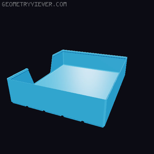 Gridfinity wall cutout collection 3D model thumbnail