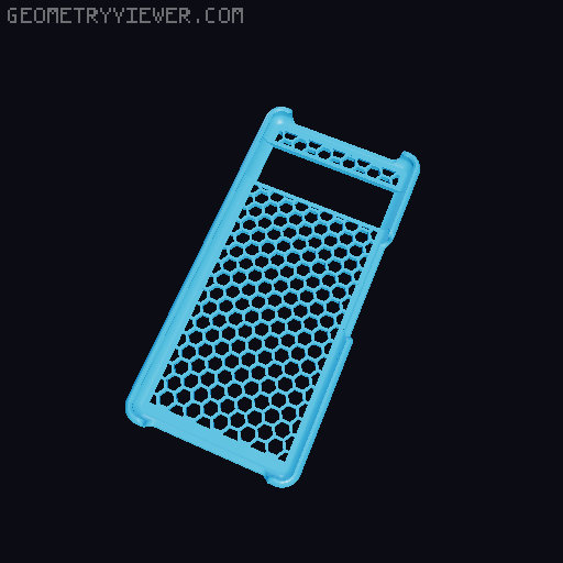 Pixel 7 Case Hexgrid, Hexgrid with a B737 3D model thumbnail