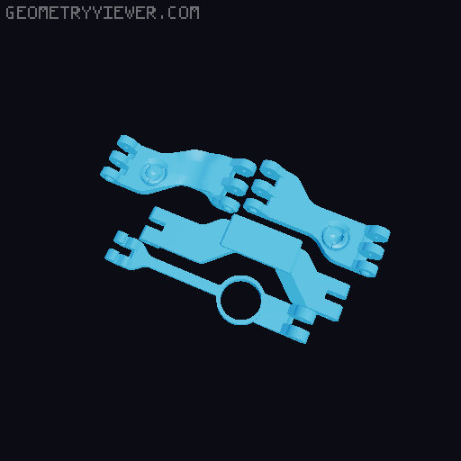 One-handed DualShock 4 3D model thumbnail