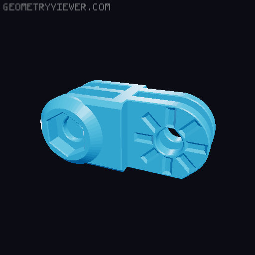 Anti-droop detented arms for Modular Mounting System 3D model thumbnail
