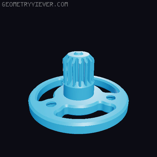 Toroidal Fan Launcher | No Hardware | No Support 3D model thumbnail