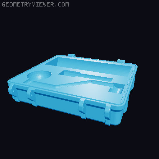 Kingrinder K2 carry case 3D model thumbnail