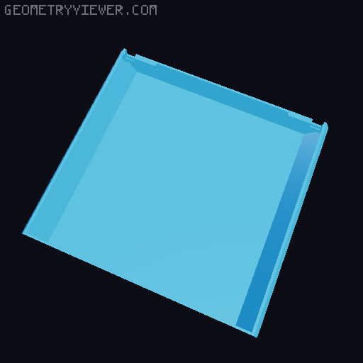 Under Desk Drawer 2.0 3D model thumbnail