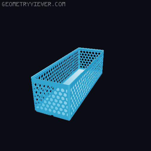 Gridfinity Hex Bins all sizes 3D model thumbnail
