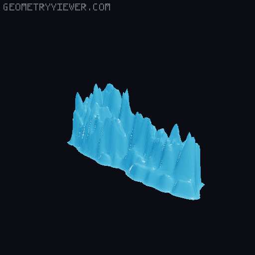 Topographic World Map 3D model thumbnail