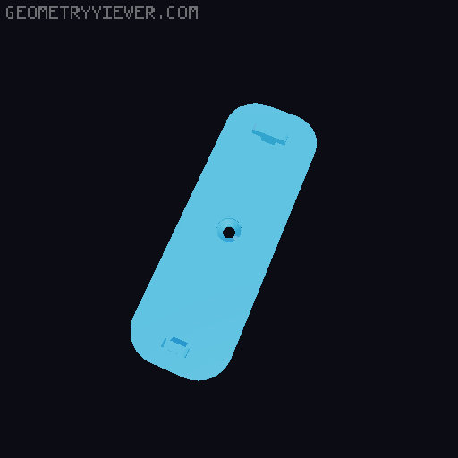 Tuya door sensor alternative mounting plate 3D model thumbnail