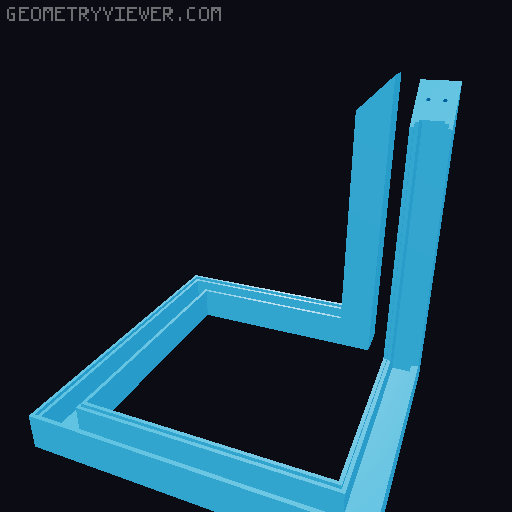 Infinity Light Cube with screw holes 3D model thumbnail