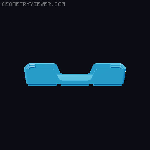 Gridfinity wall cutout collection 3D model thumbnail