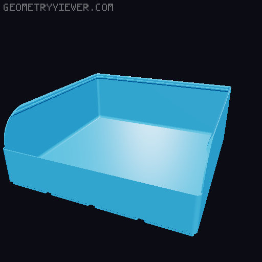 Gridfinity rouded bins collection all sizes 3D model thumbnail