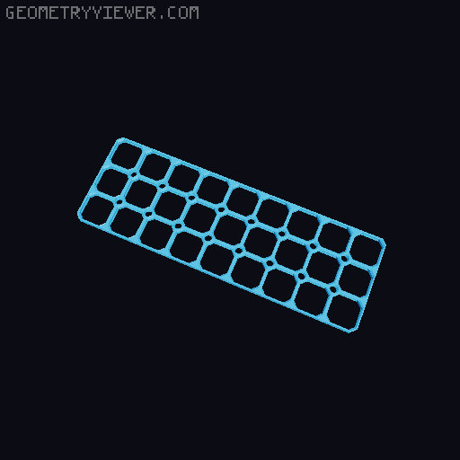 openGrid with Multiboard-compatible screw holes 3D model thumbnail