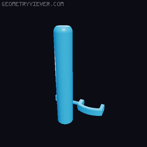 Paper towel holder for the edge of counter 3D model thumbnail