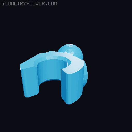 Remade! B.B.1 arm and hands 3D model thumbnail