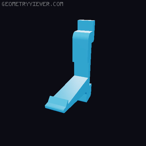 Gridfinity baseplate with hook for a 10x10mm pegboard 3D model thumbnail