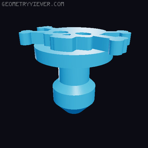 JT Mask Hardware Plugs 3D model thumbnail
