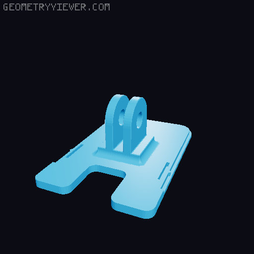 SimpliSafe Camera GoPro Adapter 3D model thumbnail