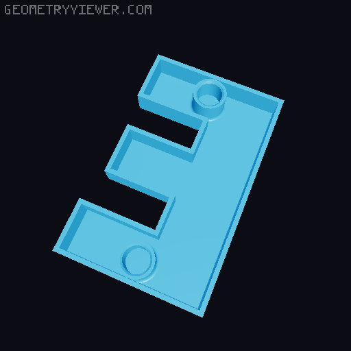 Floating House Numbers – Modular Character Set - Sergoe UI Black 3D model thumbnail