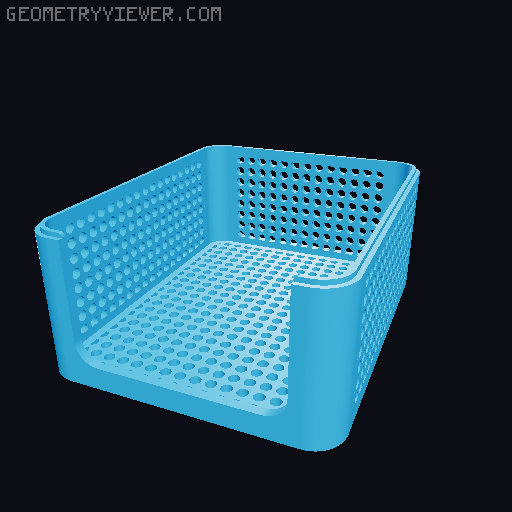 Stackable Storage Caddies 3D model thumbnail