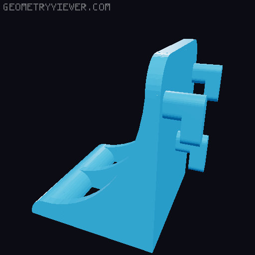Single & Double Spray Bottle Mounts for SKADIS - T-Nut/Universal Hooks 3D model thumbnail