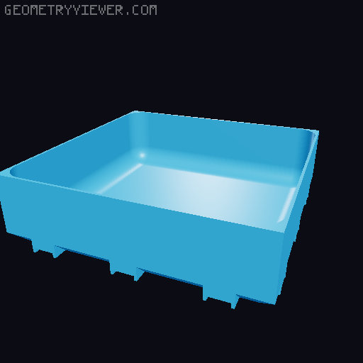 Modular Drawer Organizer Remix 3D model thumbnail