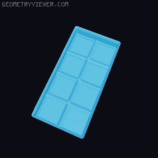 Gridfinity Box (Quick print, lite version, less filament!) 3D model thumbnail