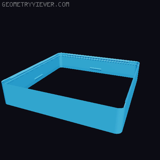 Gridfinity Bin with Gridfinity Cap (parametric) 3D model thumbnail