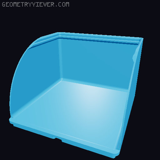 Gridfinity rouded bins collection all sizes 3D model thumbnail