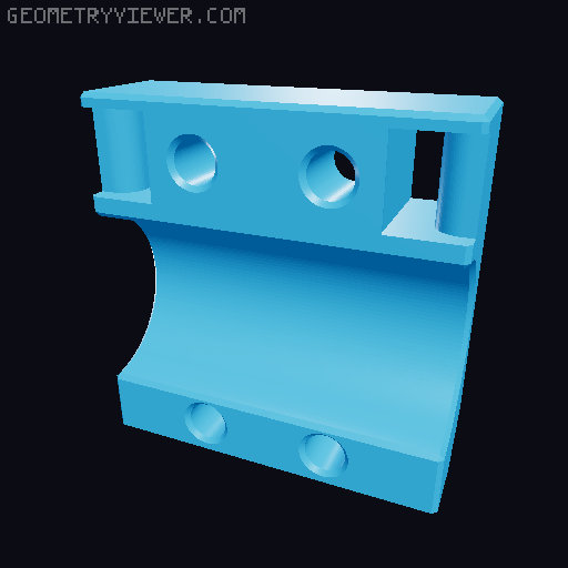 Clamping Rod-Cradle for The 100 v1.1 3D model thumbnail