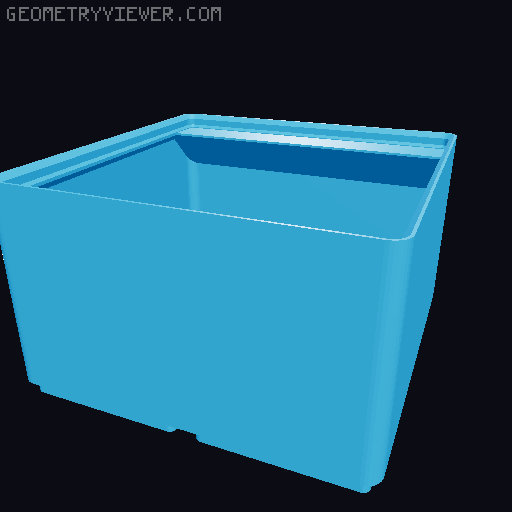 Gridfinity Bin Generator 3D model thumbnail