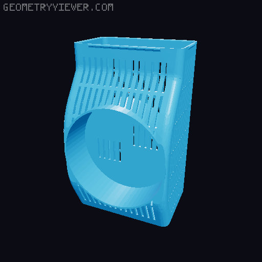 Silica - Desiccant Dry Box for Bambu Lab AMS-US Round 3D model thumbnail