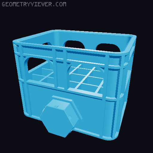 "UPDATE"-My Honeycomb Storage Wall - HSW 3D model thumbnail