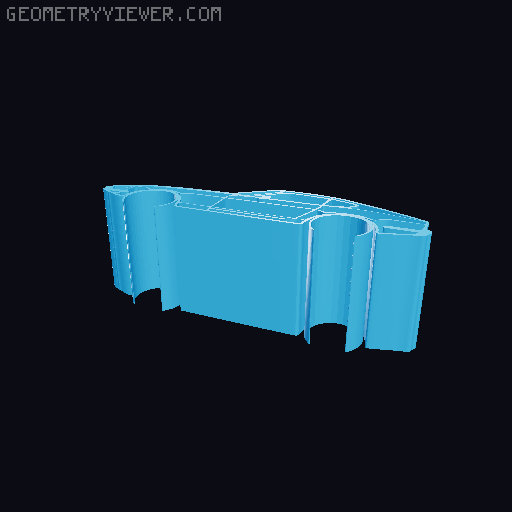 Car silhouettes! different models 3D model thumbnail